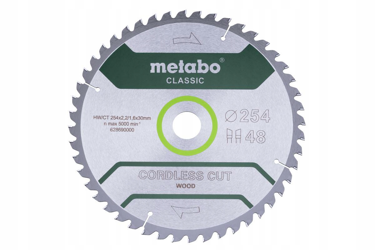 Metabo Kotoučová Pila Hw/ct 254x30x48z Cordless Cut Wood Classic