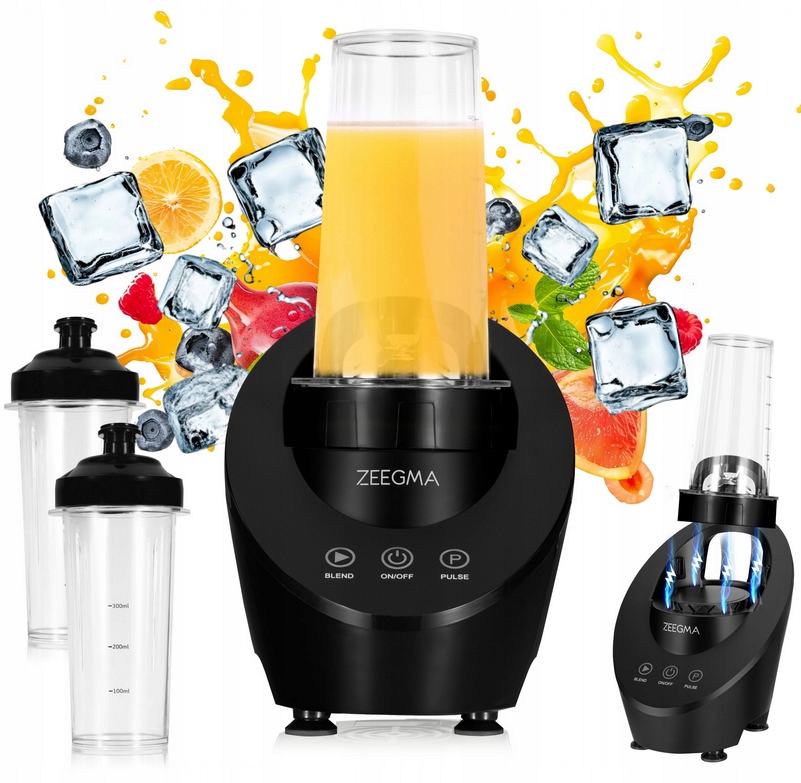 Kalichový Mixér Na Koktejly Magnetický Silný Drtí Led 2x Lahev Na Pití