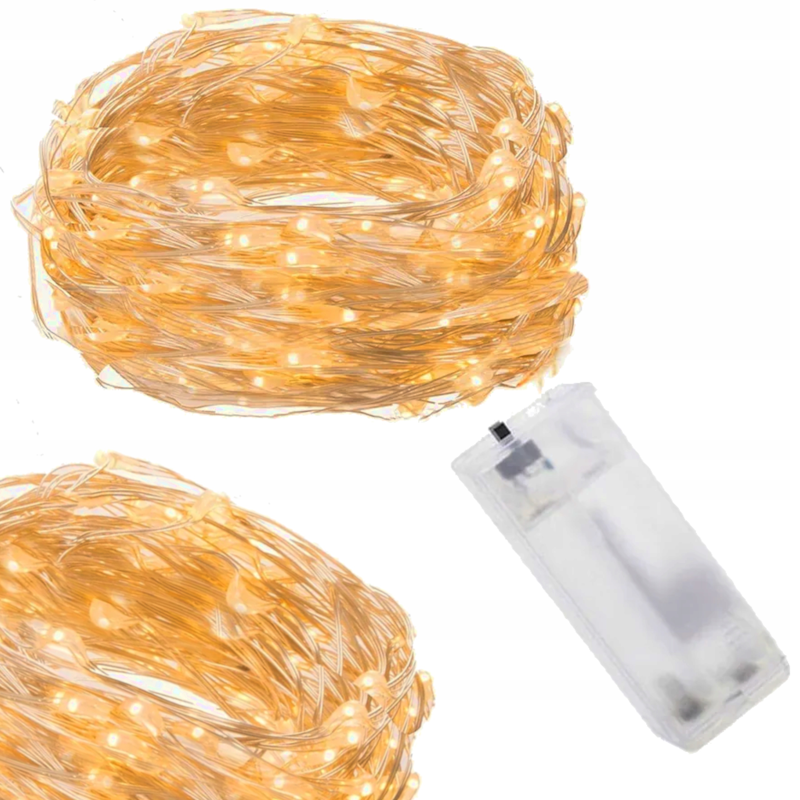 

Lampki Drucik 20 Led Na Baterie Ciepły Biały 2 M