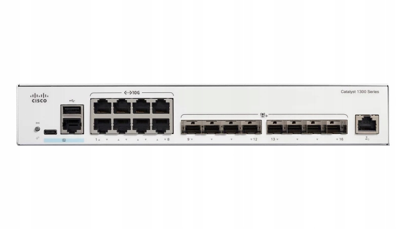 Cisco Catalyst C1300-16XTS sieťové prepínače, spravovateľné L2/L3, šedé
