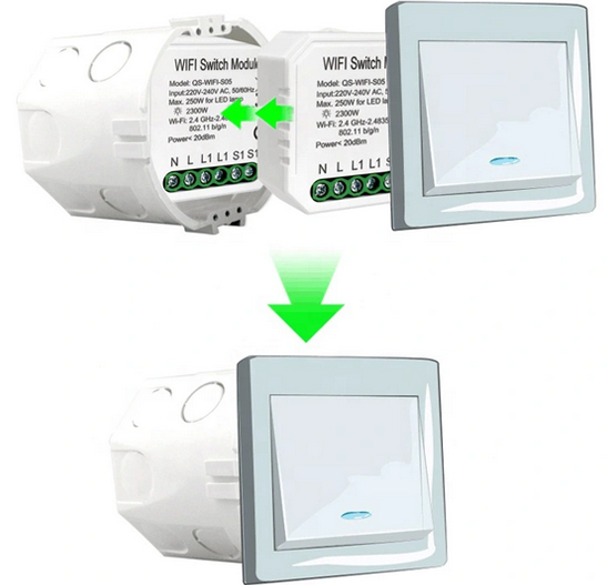 RTX Moduł TUYA Przekaźnik WiFi dopuszkowy POMIAR ENERGII Liczba kanałów łączności 1