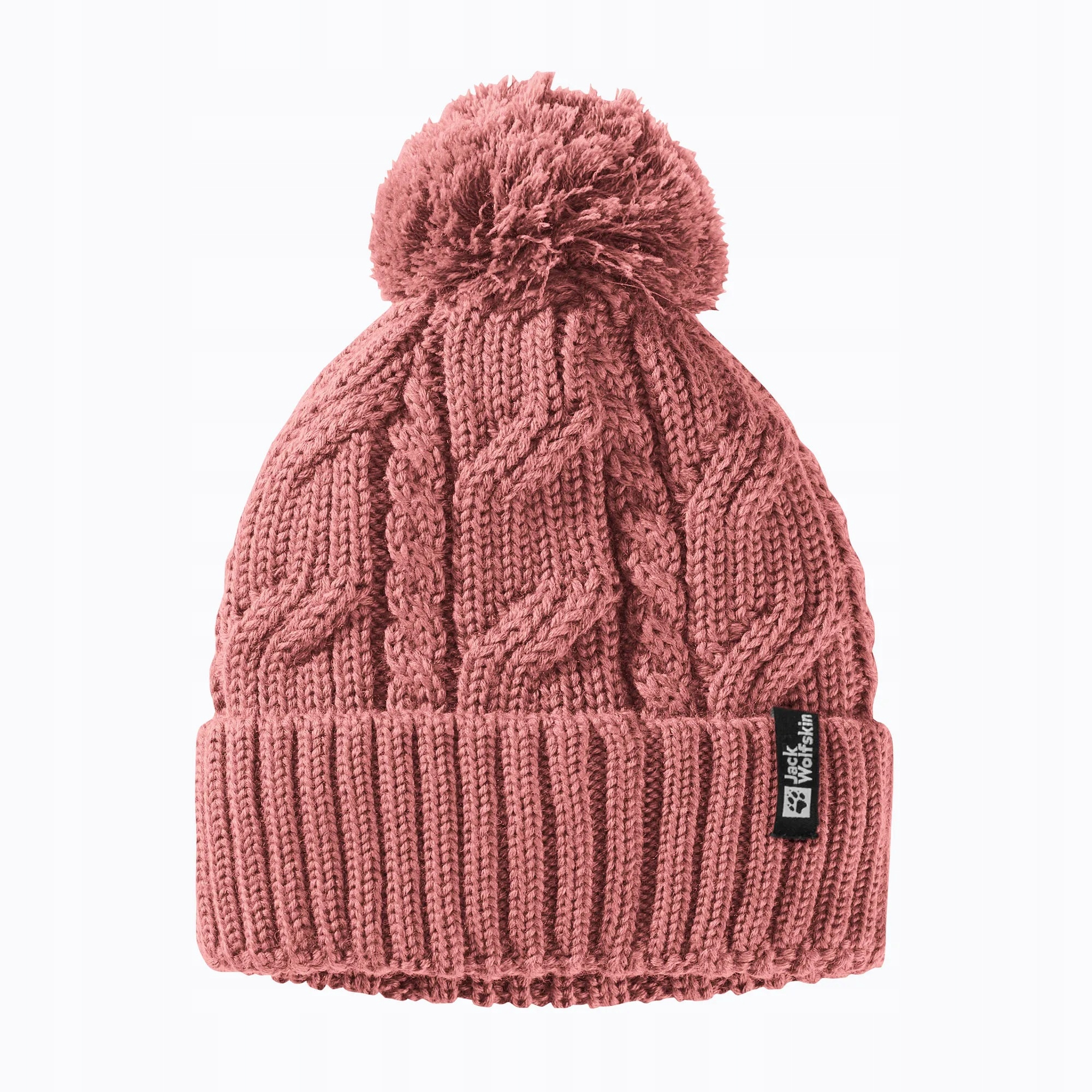 Czapka Jack Wolfskin Pompom Beanie - Mineral Red