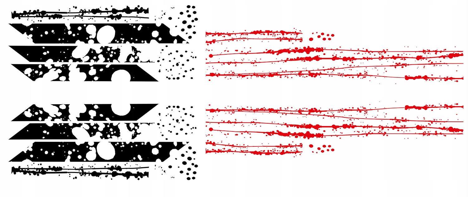 NAKLEJKI NA SAMOCHOD MOTYW PASY KROPKI 94x1080cm Producent code MG1153