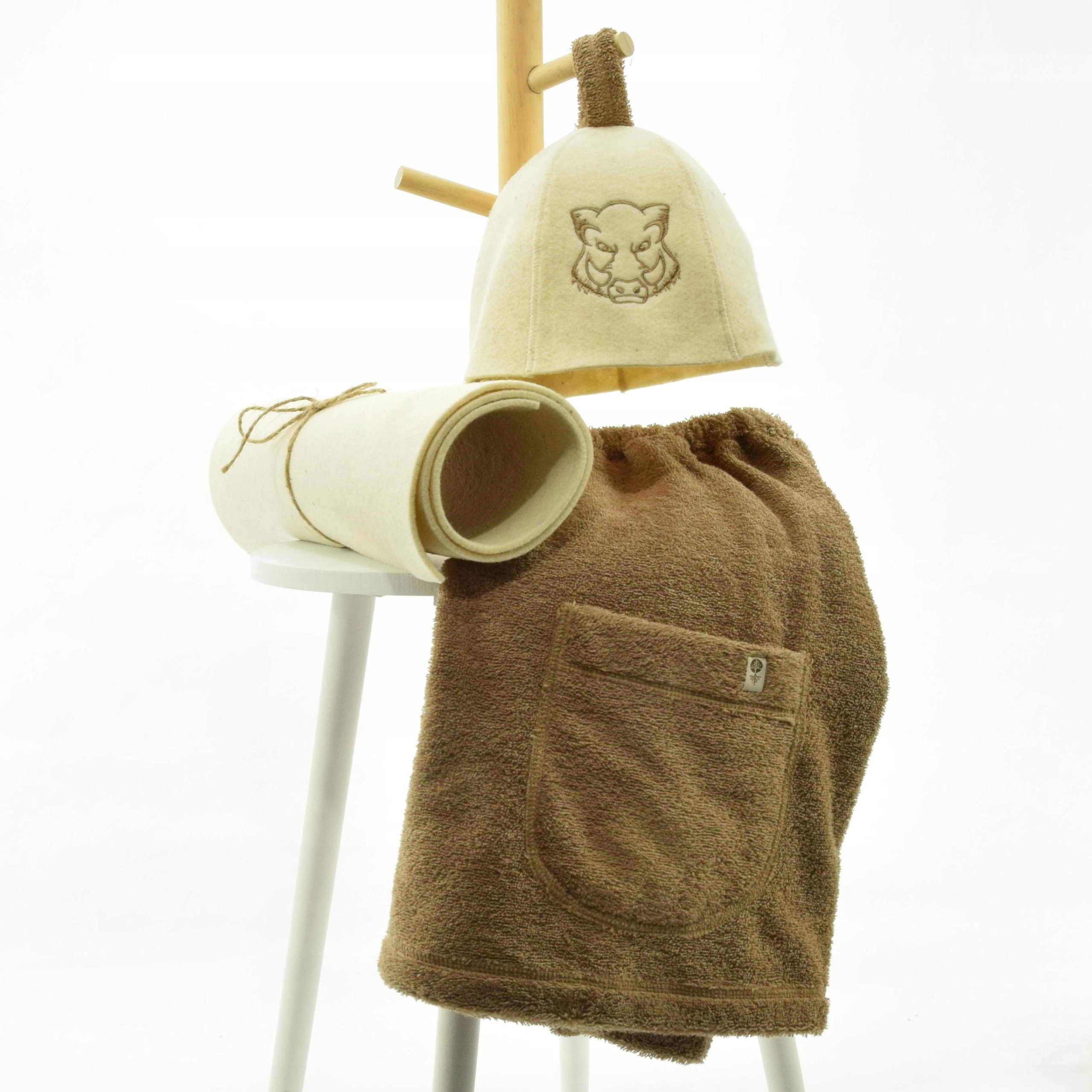 Čepice Klobouk do sauny Podložka Ručník- Pánský set 3 cz velikost -XXL