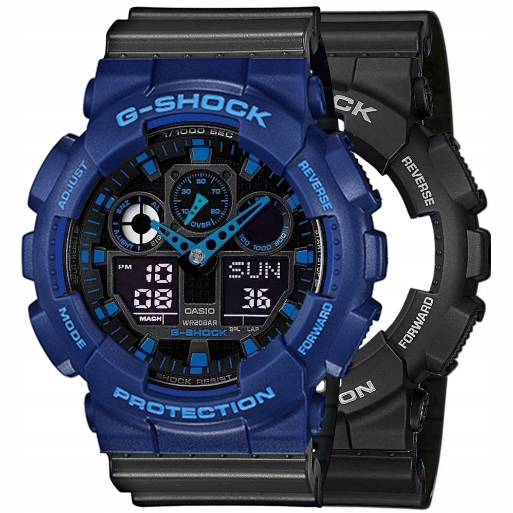 Hodinky Casio G-Shock Set GA-100-1A2ER Bezel 10527398 Řemínek 10467764