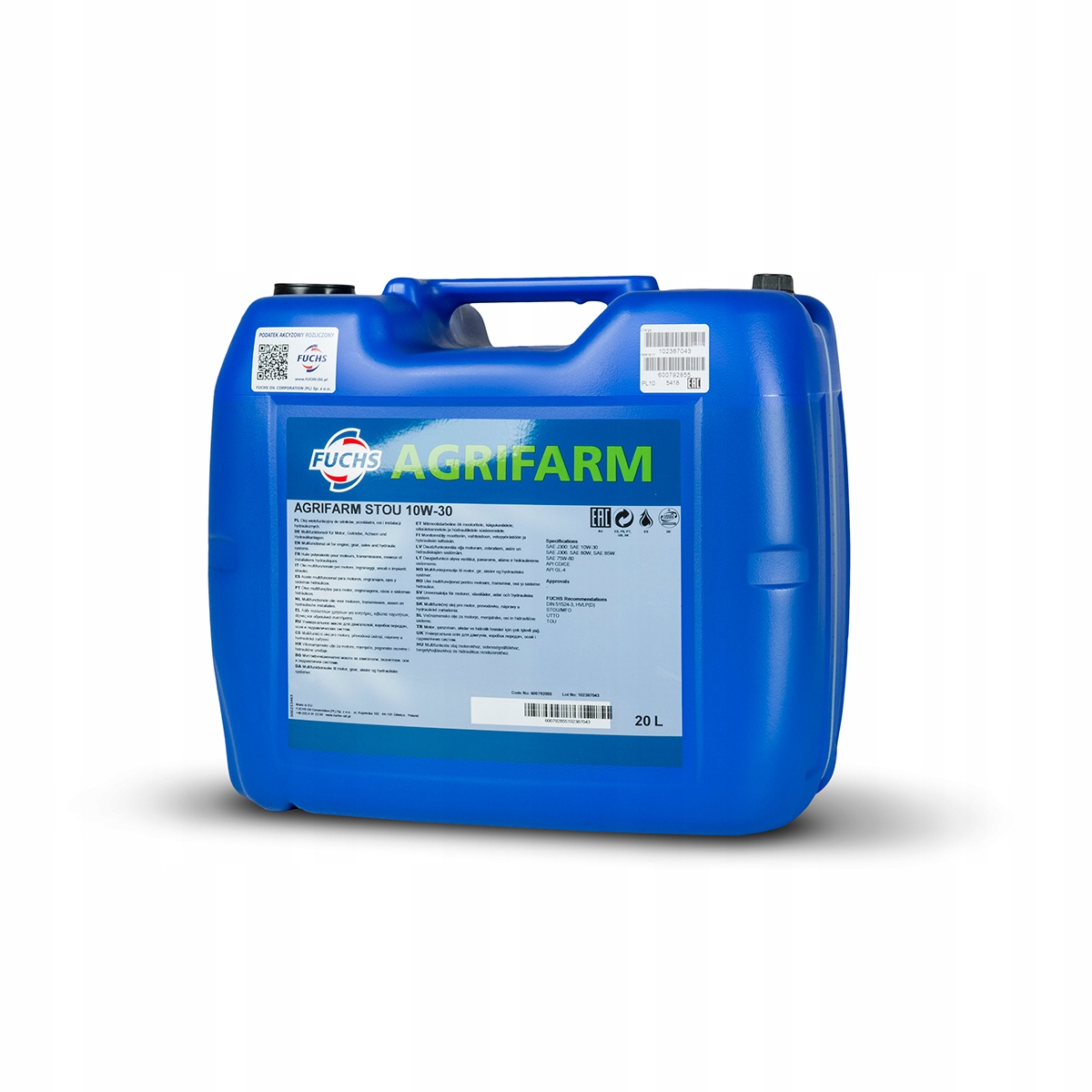 

Agrifarm Stou 10W30 20L
