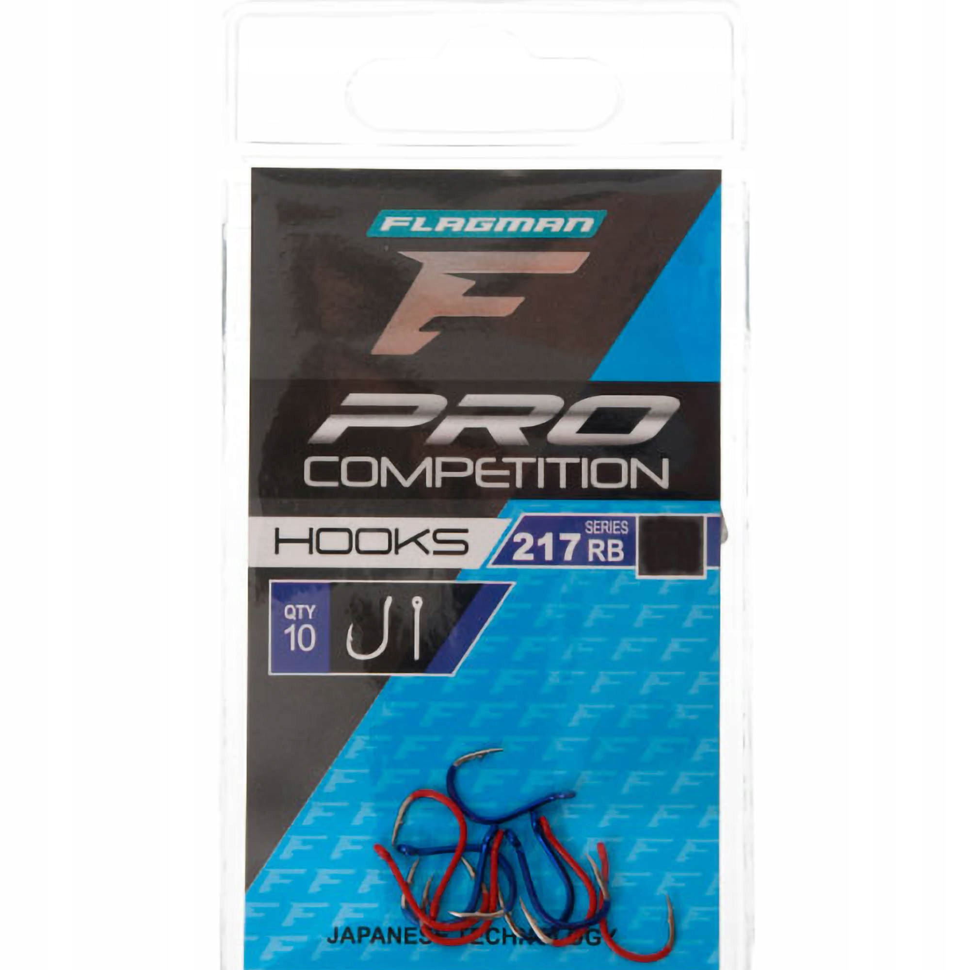 Haczyki Karpiowe Flagman Pro Competition 217 Red/Blue r. 10