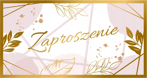 

Zaproszenie delikatne ogólne komplet 10 szt ZAB135