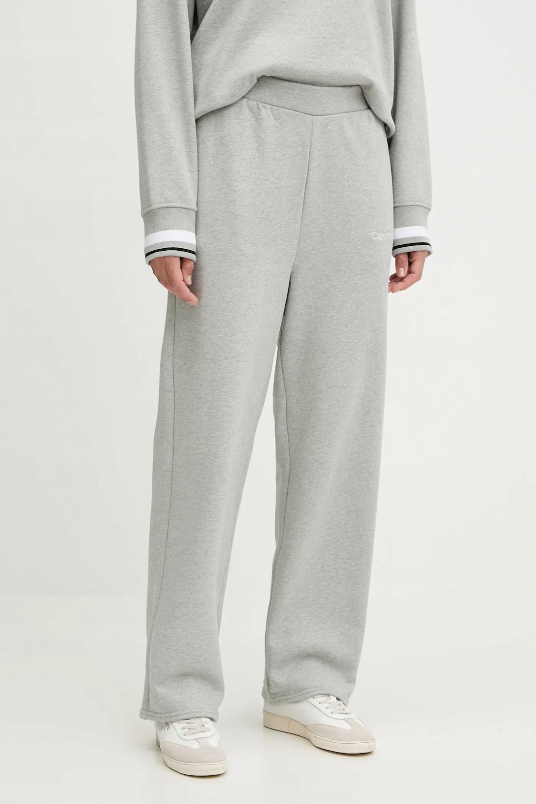 Dámské tepláky Calvin Klein Straight Leg With Rib