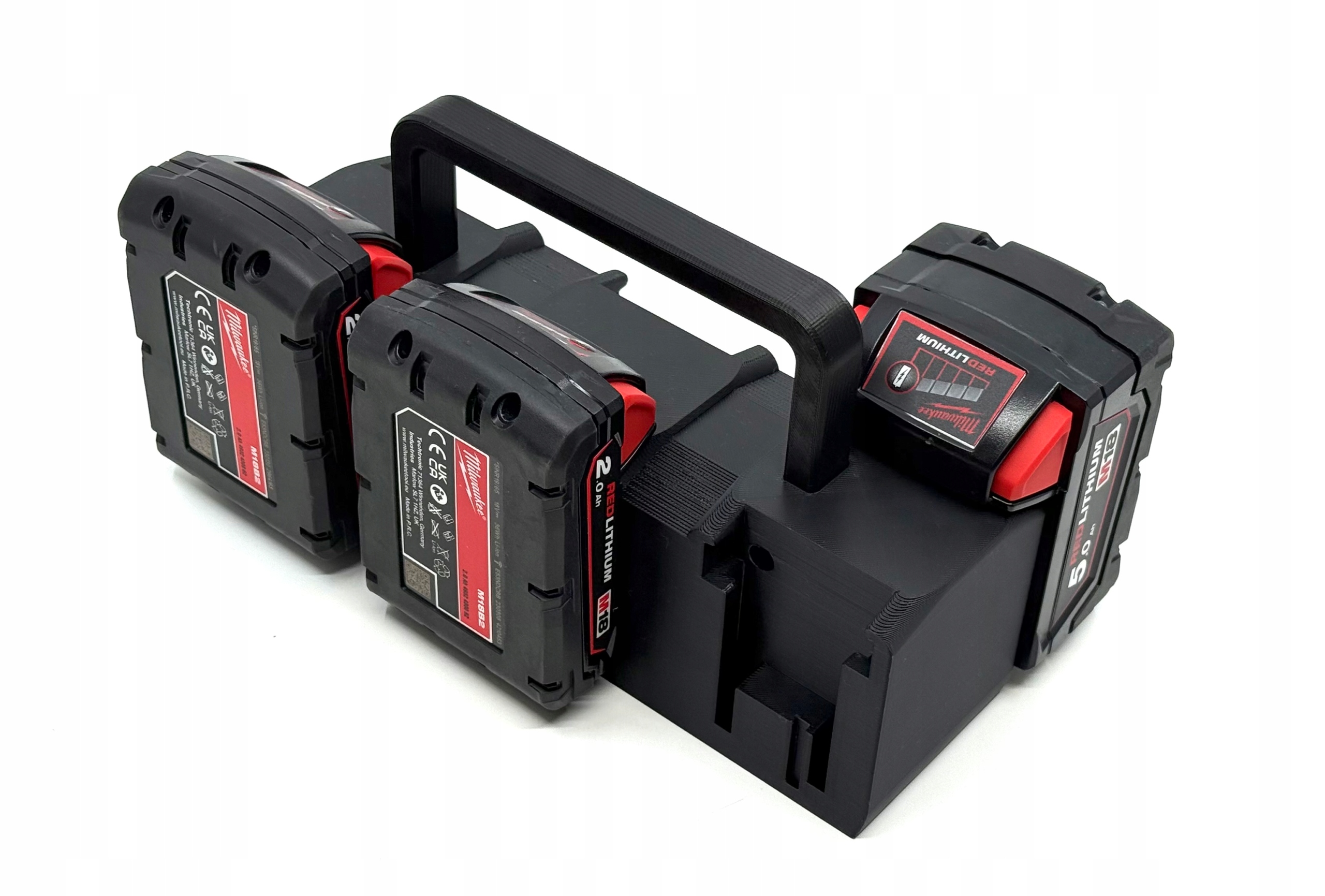 koszyk transporter na 6 baterii Milwaukee M18 uchwyt na akumulatory 18V