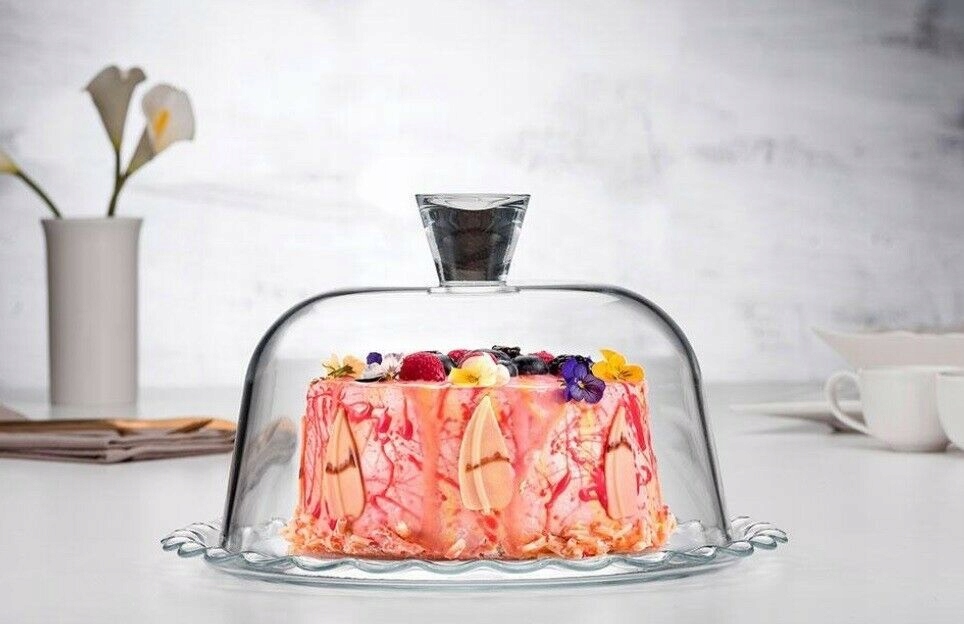 PATERA SZKLANA Z KLOSZEM FALBANKA 24CM PASABAHCE Marka Pasabahce