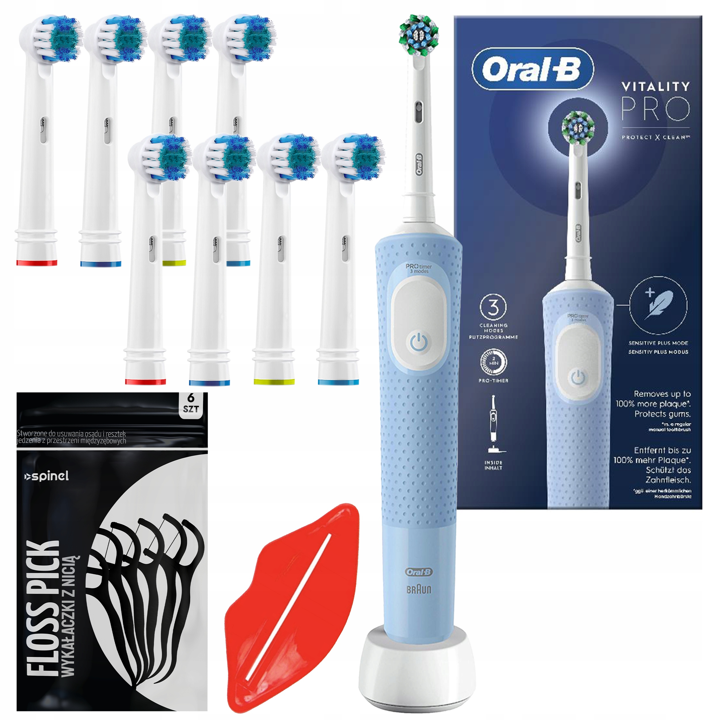 Elektryczna Szczoteczka Do Zębów Oral-b Vitality Pro 3 Tryby Niebieska