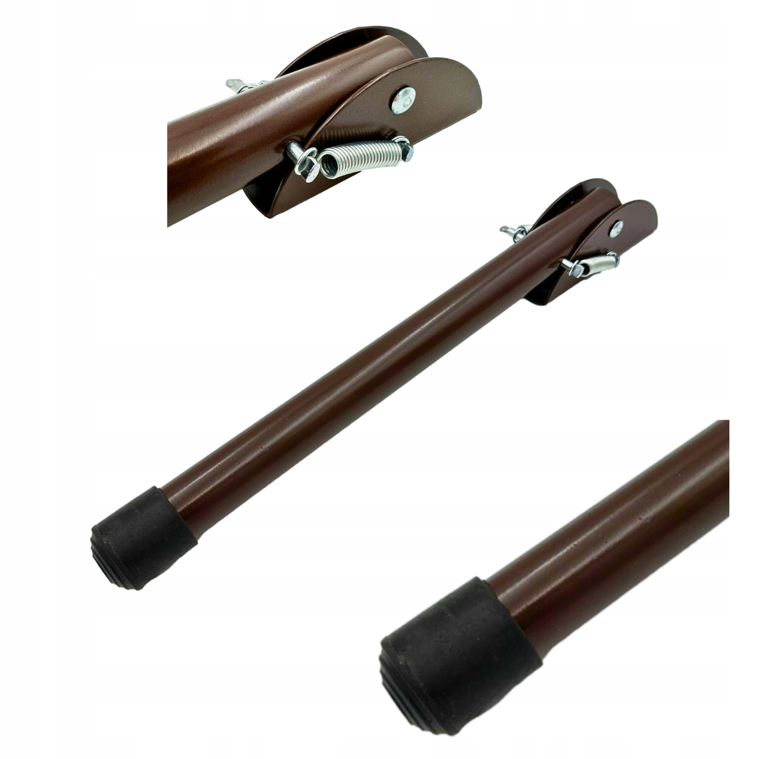 MOCNA PODPÓRKA GARAŻOWA STOPKA DO DRZWI BRAM 30 cm BLOKADA NÓŻKA BRĄZOWA