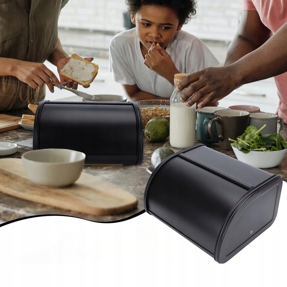 STYLOWY Chlebak jednopoziomowy pojemnik na chleb Wysokość 14.5 cm