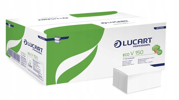 Levně Ručníky "Easy", bílé, papírové, skládané Z/v, 1 vrstvé, Lucart 863062