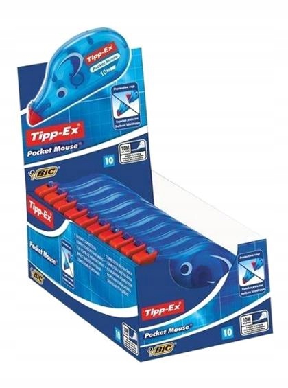 Korektor Pocket Mouse V Pásku (10 Ks) Bic