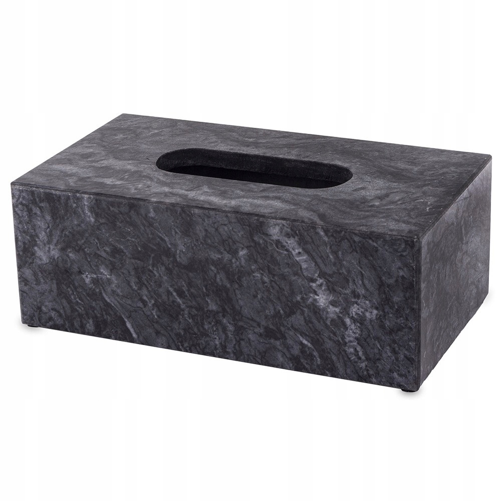 Krabička Na Ubrousky Podavač Na Kapesníky Mramorový Grafitový Šedý Ubrousek