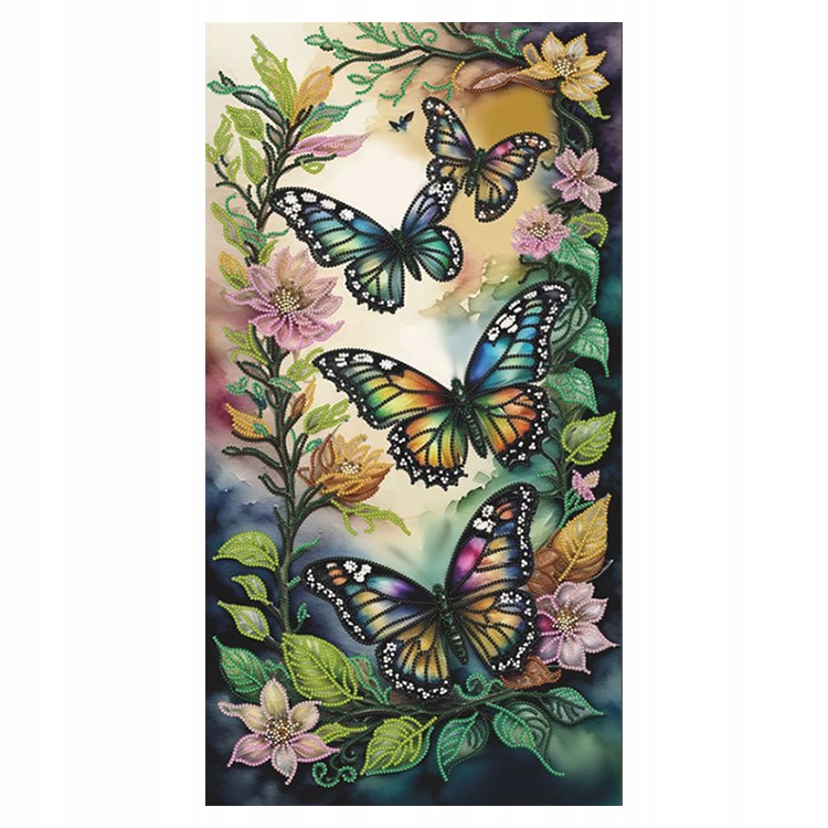 Korálková výšivka Sada s korálky Kouzelní motýli