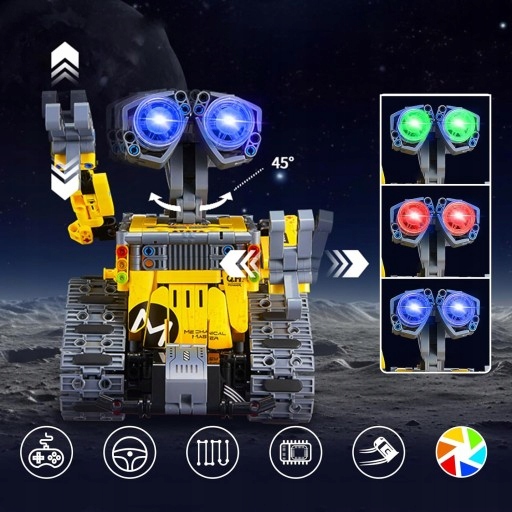 PROGRAMOWALNY ROBOT DUŻY ZESTAW KONSTRUKCYJNY APP I PILOT KONTROLA Marka bez marki