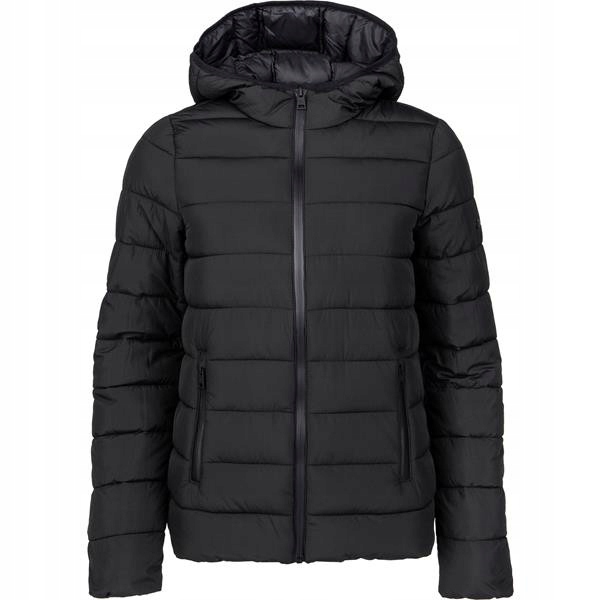 Dámská bunda Champion 114549KK001 Hooded Polyfilled Jacket Černá L