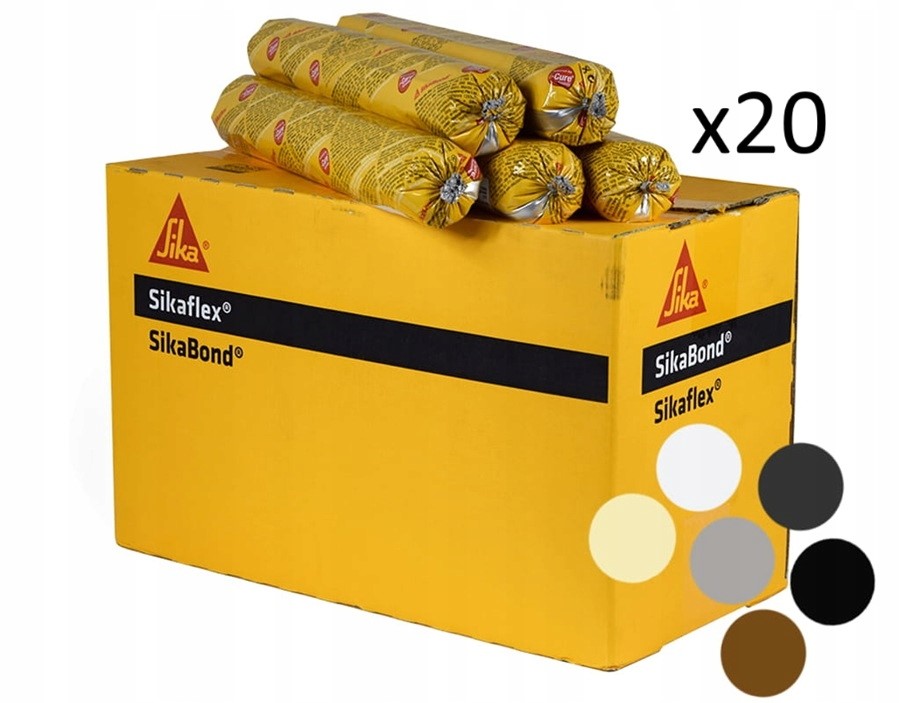 Klej Uszczelniacz Sika Sikaflex 11FC Puroform 600ML Szary Betonowy x20