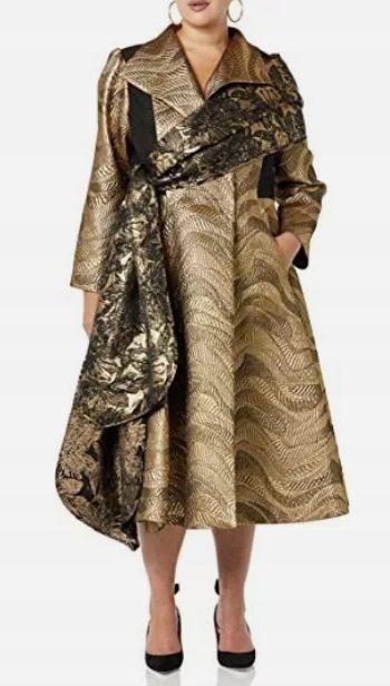 Making The Cut Dámský Kabát S Dlouhým Rukávem, Zlatý, Jgb