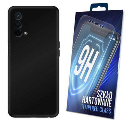 

Czarne Etui Szkło do Oppo A54 5G Case Pokrowiec