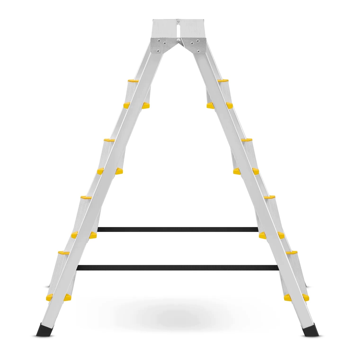 Drabina aluminiowa domowa dwustronna składana HIGHER 2x5 stopni taboret podnóżek schodek — 15