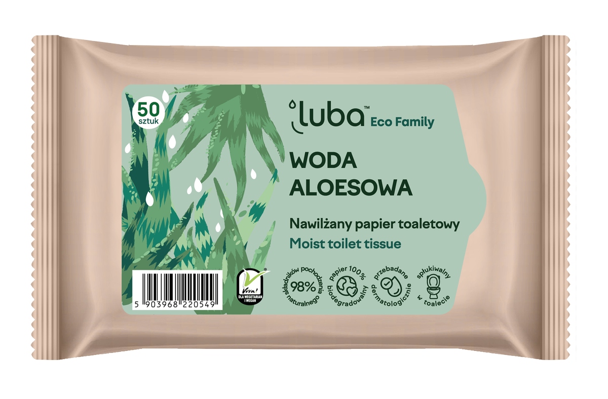 

Luba Eco Family Nawilżany Papier Toal. A'50 Z Wodą