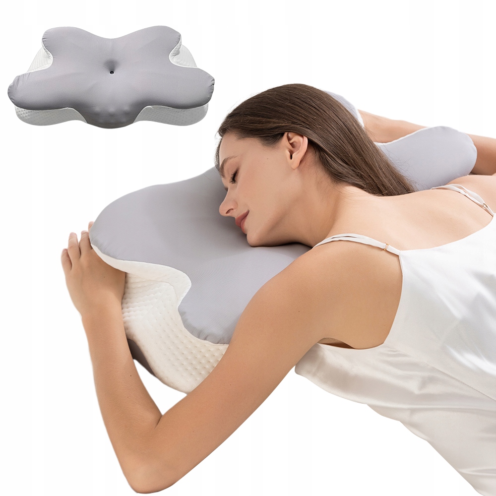 Poduszka Ortopedyczna Pianka Memory Przeciw Bólowi Pleców Chrapaniu 65x38CM