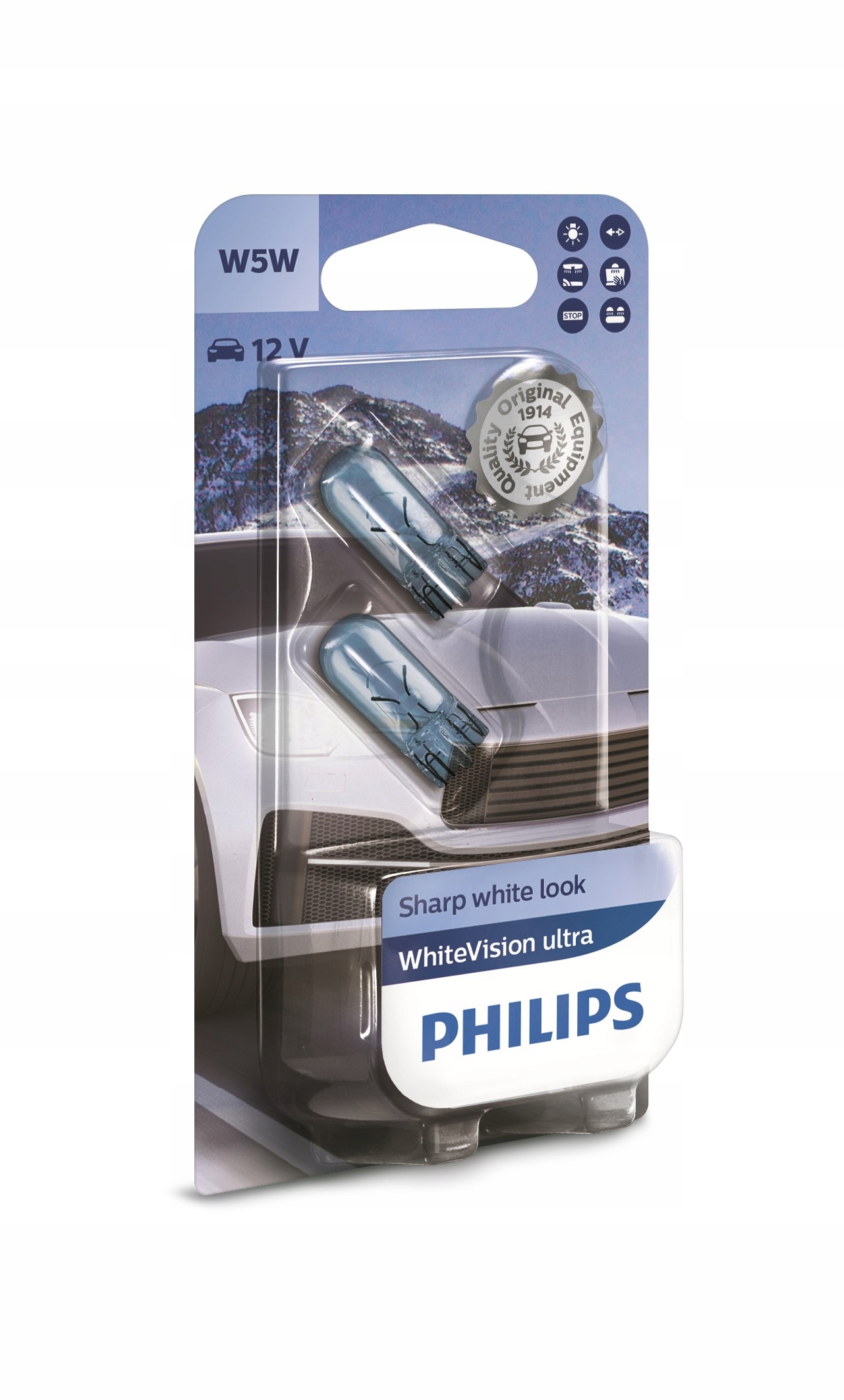 

Philips Żarówka W5W White Vision Ultra 4200K +60%