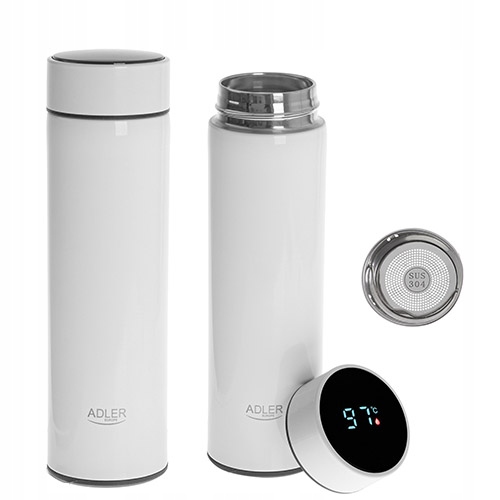 Termos LED AD 4506 z Wyświetlaczem 473ml Biały