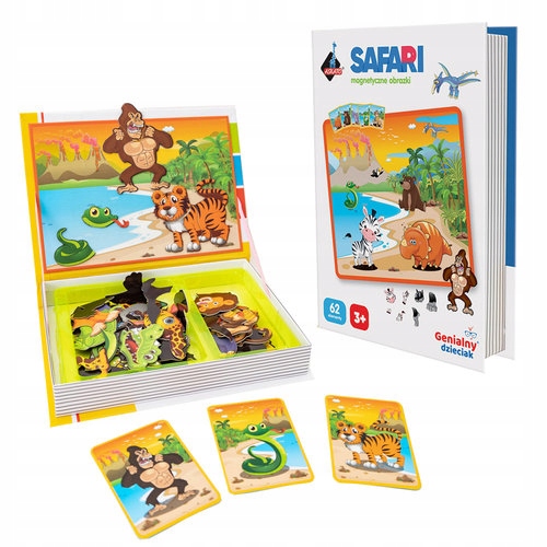 Puzzle magnetyczne safari