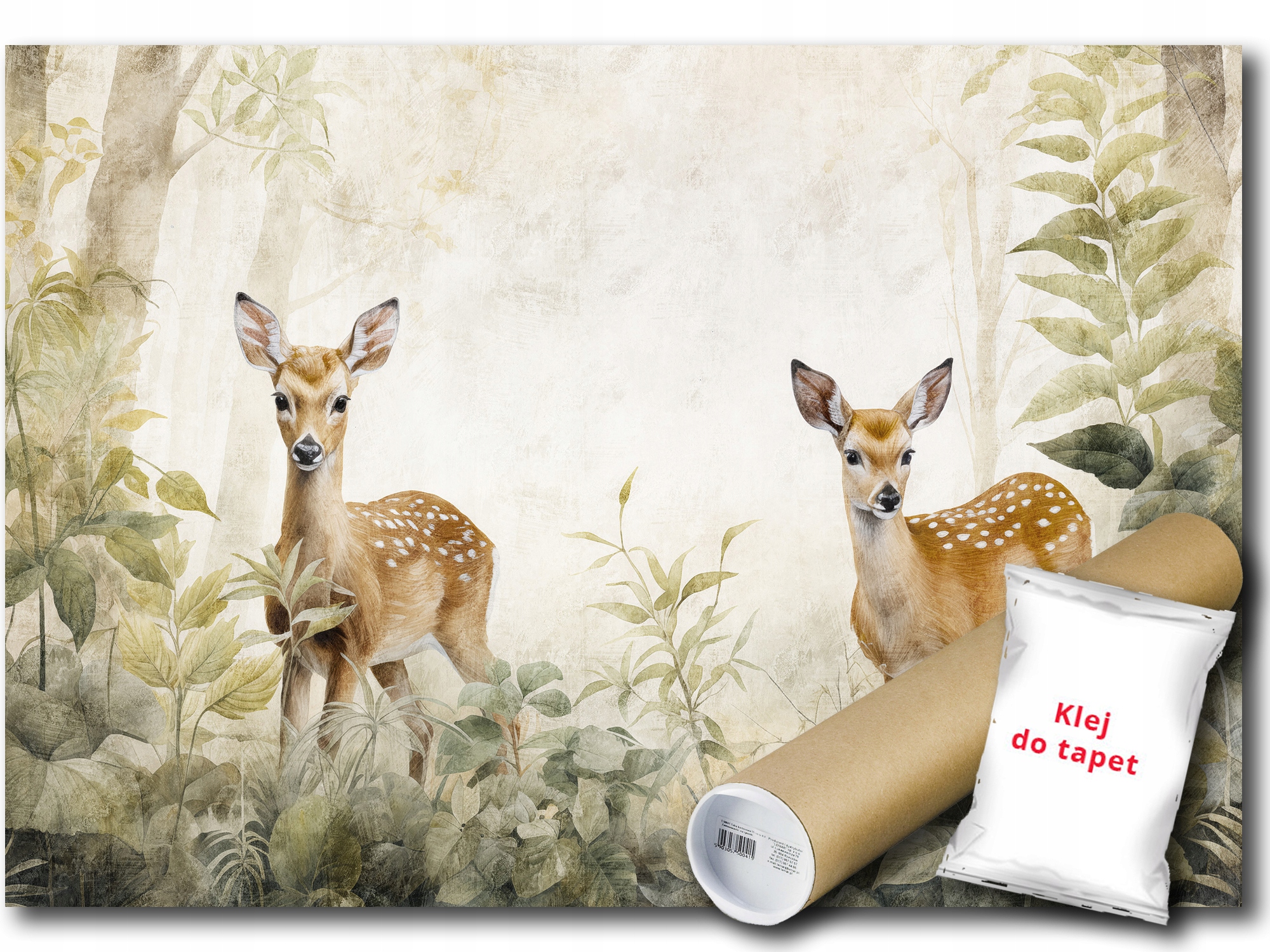 Vinylová Fototapeta Srnka Zvíře Les Stromy Příroda 416x254
