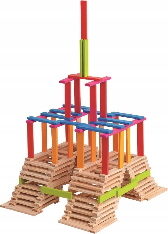 

Drewniane klocki planks 200 sztuk W wiadereczku