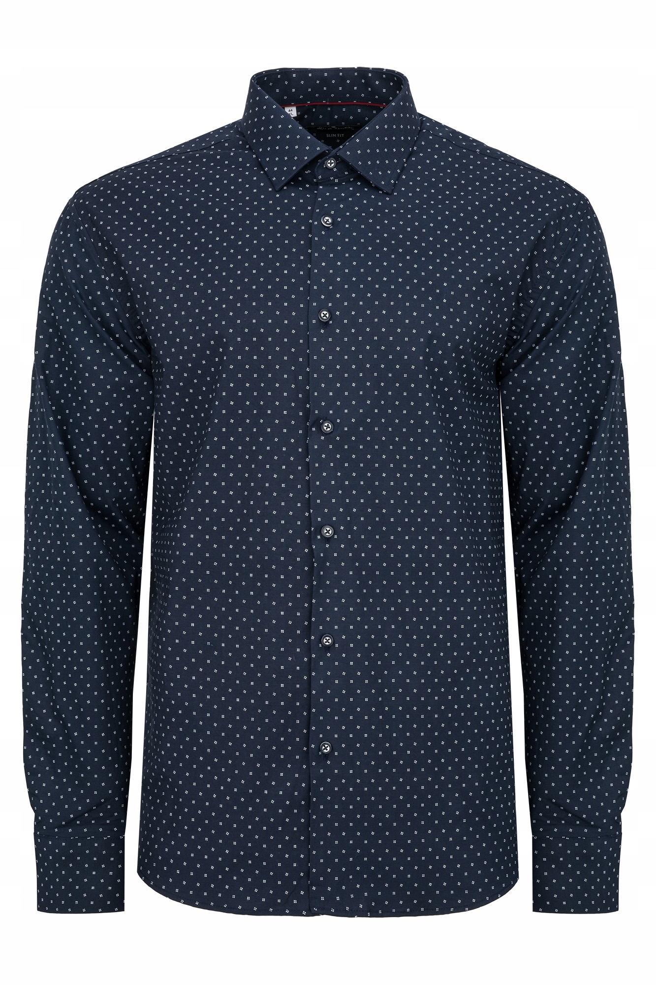 Pánská Tmavě Modrá Košile S Vzory A Návštěvnickým Límečkem Casual 97VLNA XXL