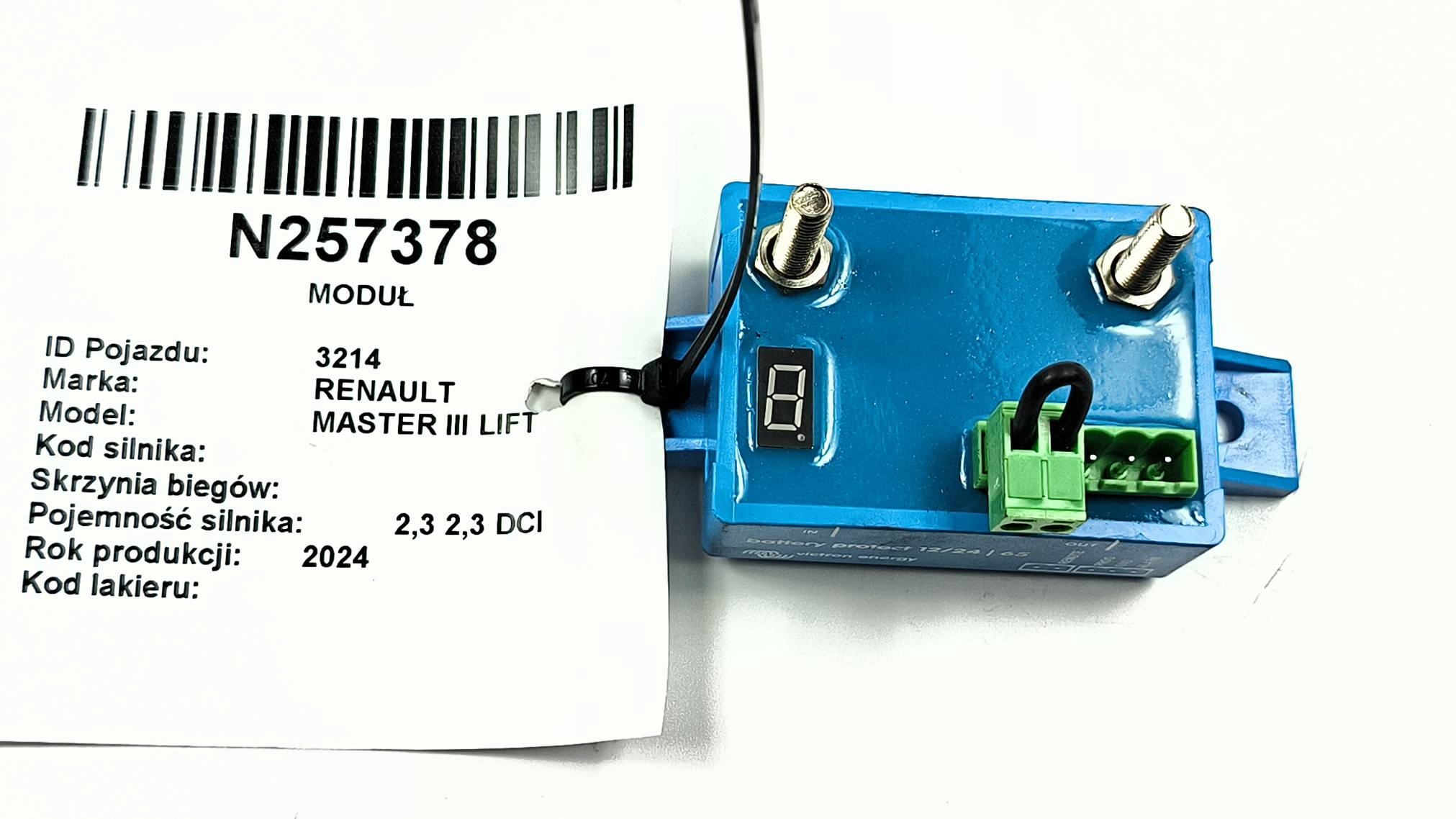 module OCHRONNIK AKUMULATOROW BPR000065400 RENAULT MASTER III LIFT