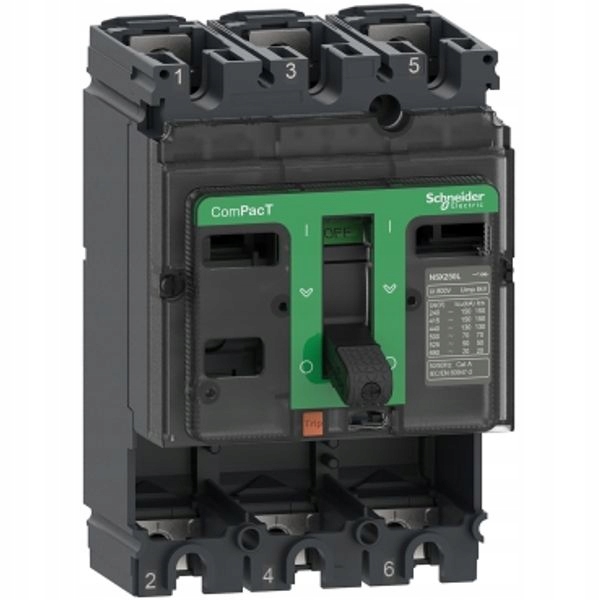 Schneider Elektrický vypínač výkonu NSX250F 3P 250A 36 kA C25F3