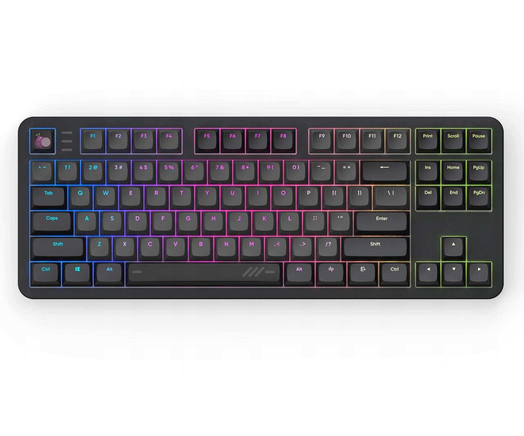 Klawiatura przewodowa Dark Project ALU87A Onionite V2 Black G3MS Amethyst