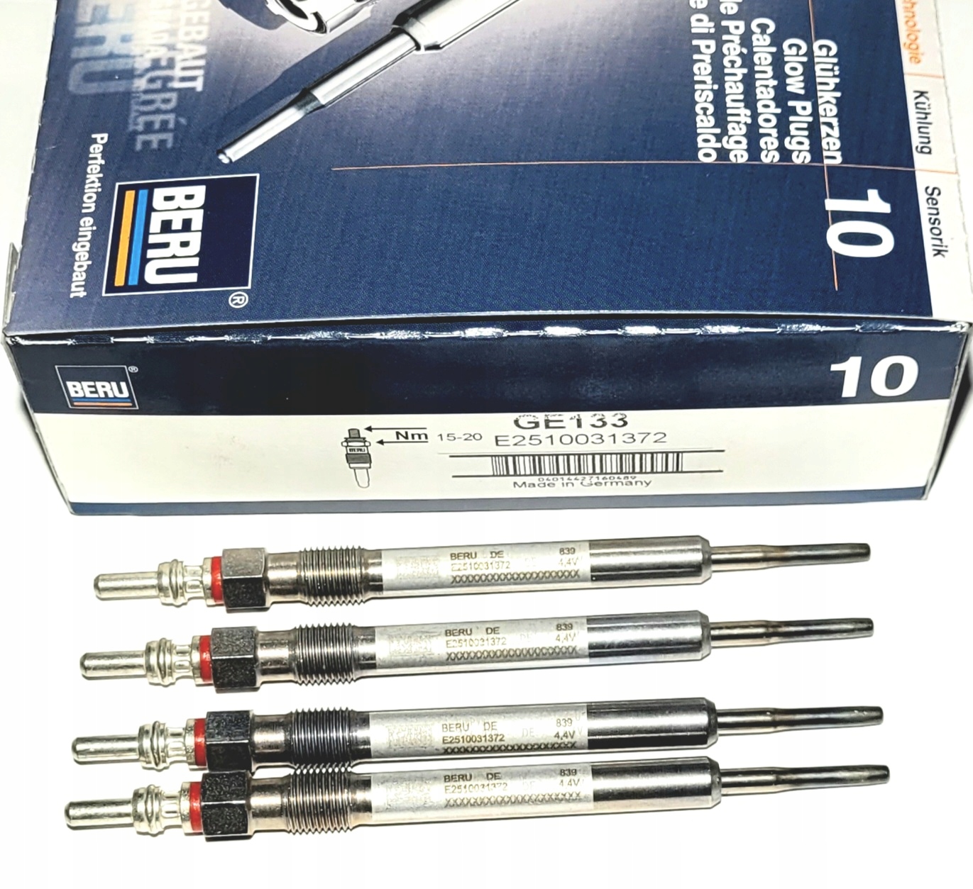 

4x Świeca Żarowa Beru GE133 Audi Vw 1,9 2.0 Tdi