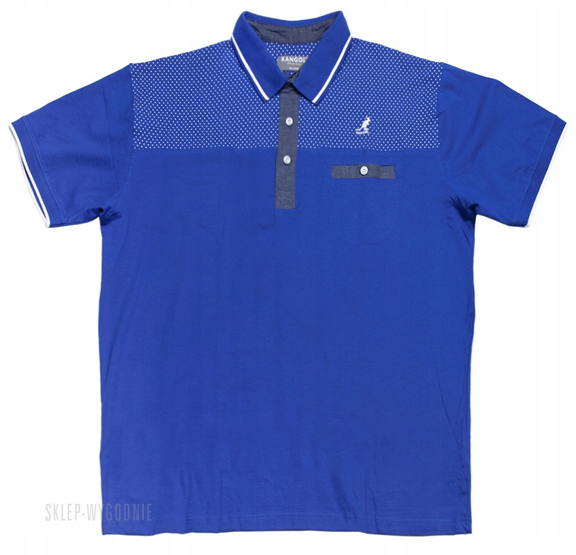 Velká Polokošile Kangol Blue vel 5XL, obvod 176 cm