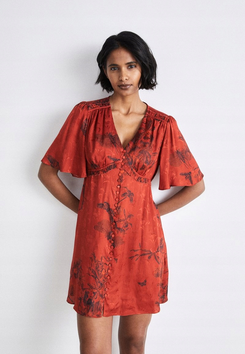 Šaty červená AllSaints 40