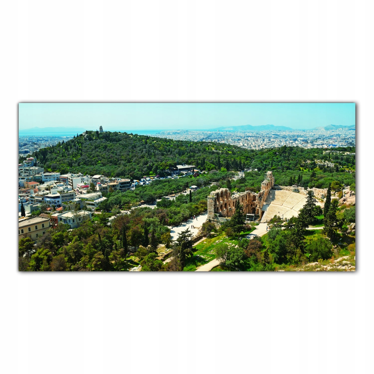 Akropolis Chrám 140x70 Skleněný panel do kuchyně