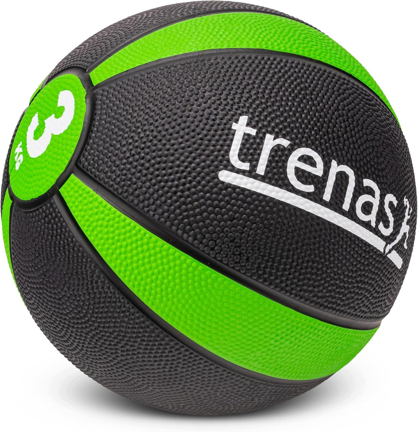 Lékařský míč Trenas Pro 3 kg 22 cm Gumový Medicine Ball Fitness Trénink