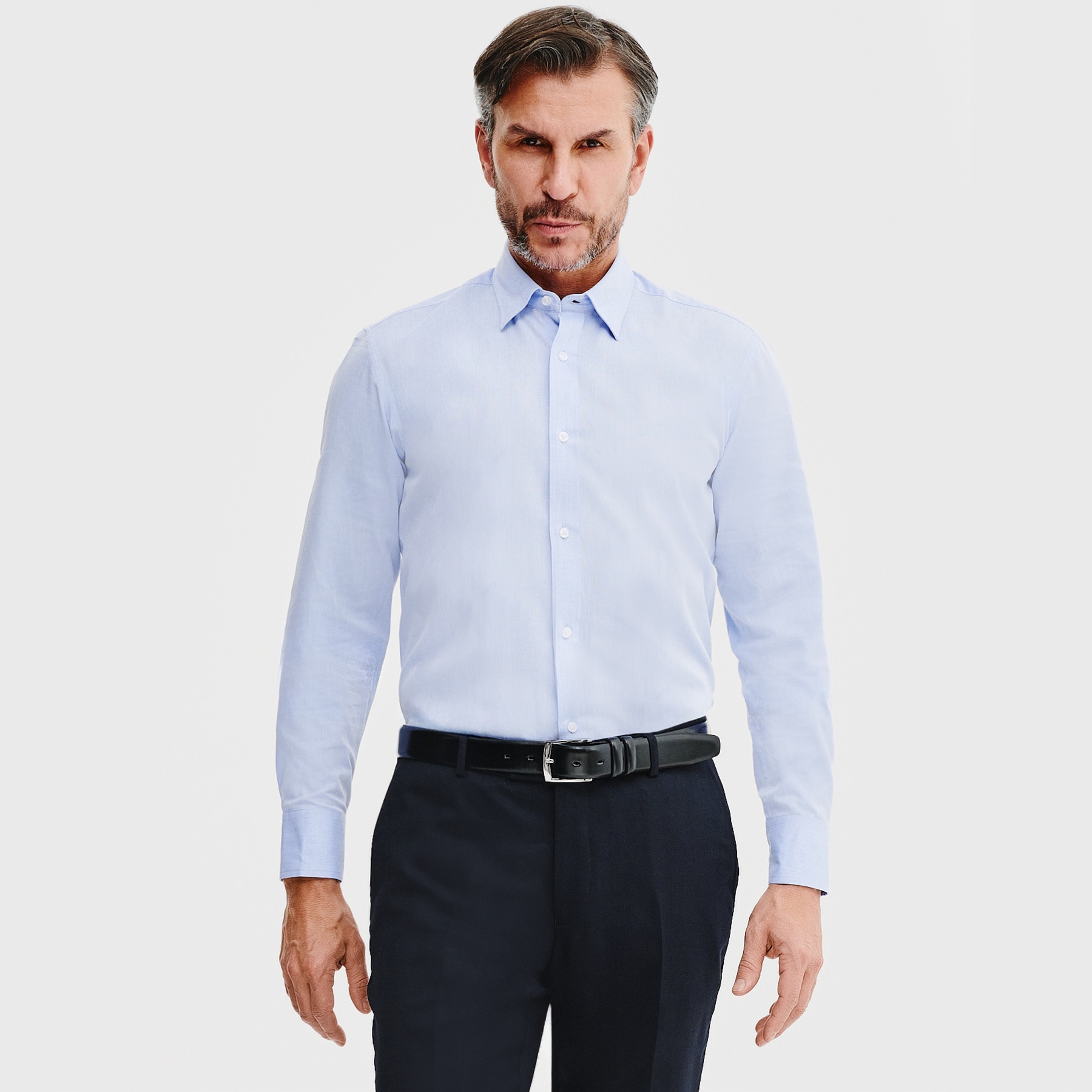 Modrá bavlněná pánská košile Slim Fit Pako Lorente vel L