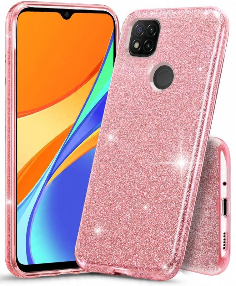 

Etui do Xiaomi Redmi 9C Brokat Case Szkło 9H