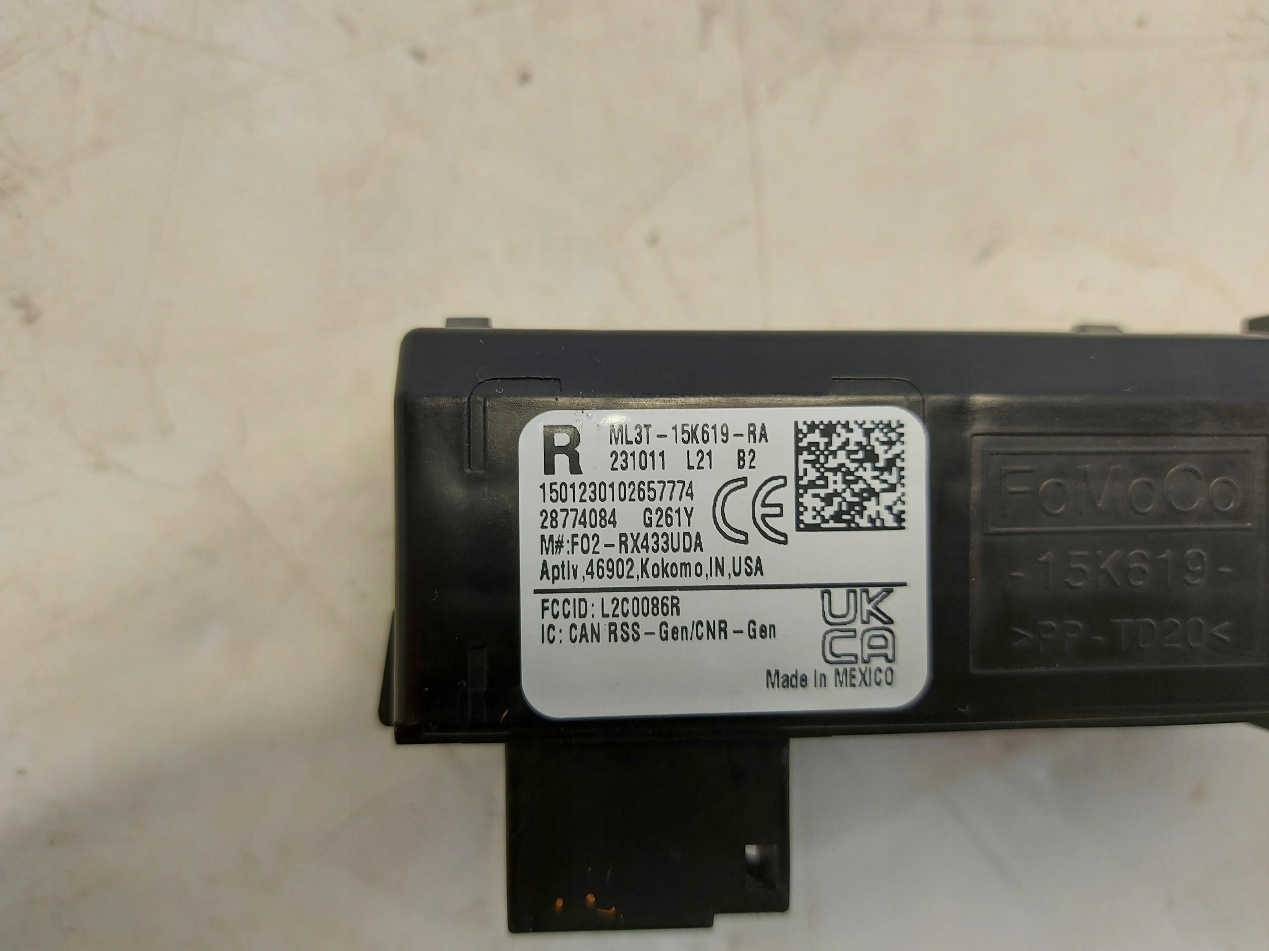 Ford Transit Custom II 2024 module control unit aerial keyless ml3t-15k619-ra