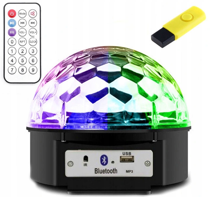 

Kula Dyskotekowa Led Disco Laser Usb Z Bluetooth