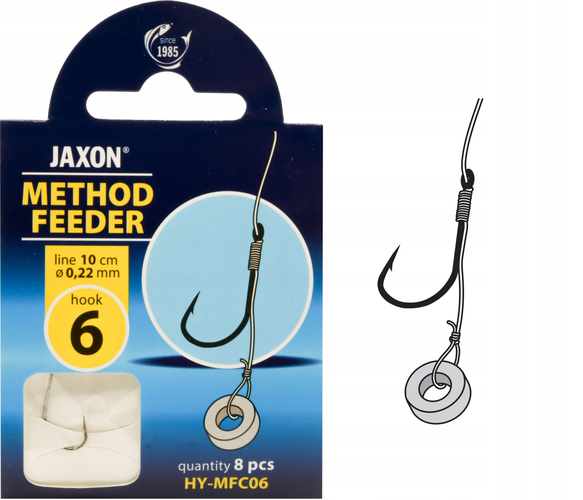 

Haczyki Method Feeder Jaxon 8szt. przypon gumka 6