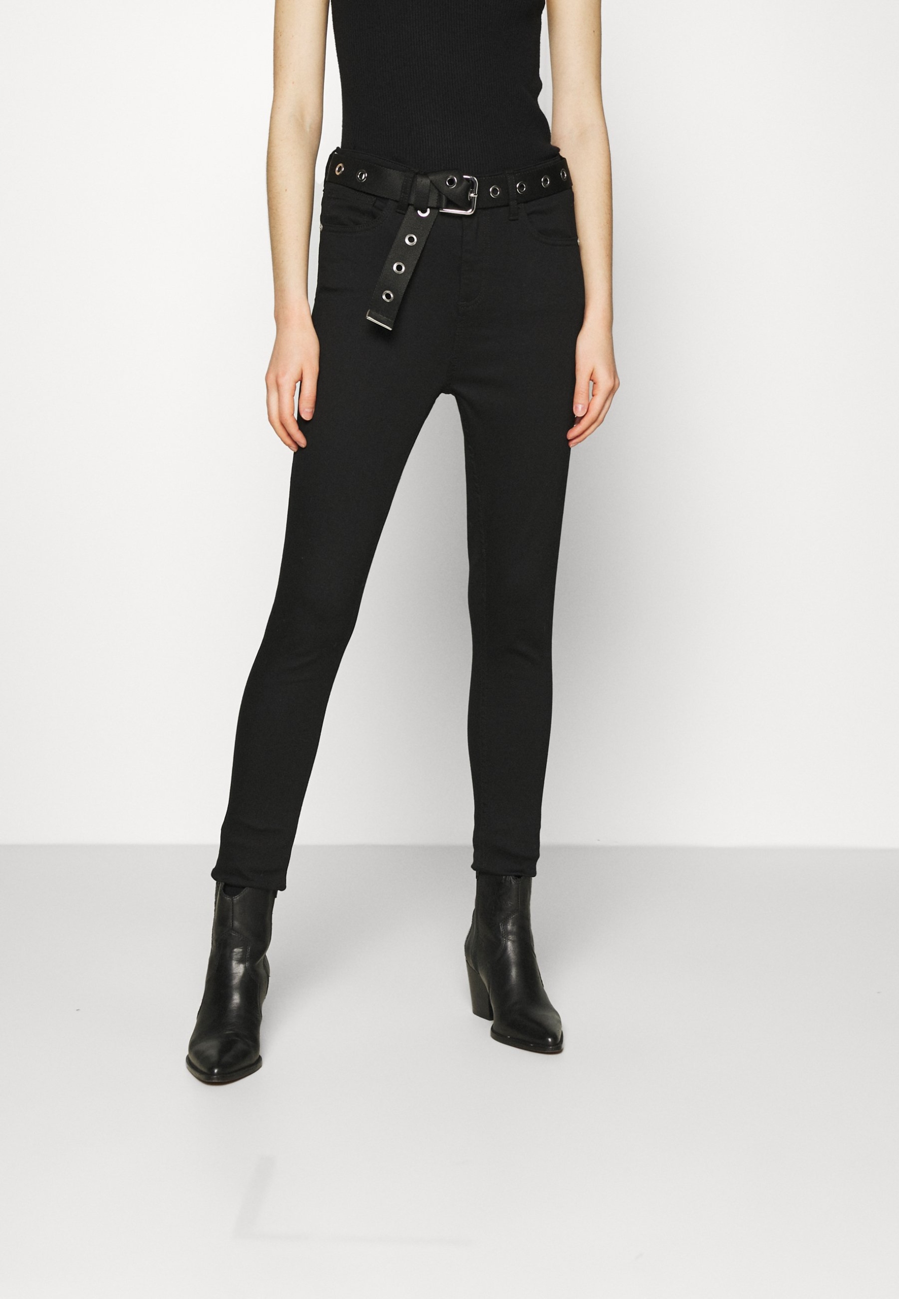 Džíny skinny fit, bavlněné oblečení Knowledge, velikost 27/32